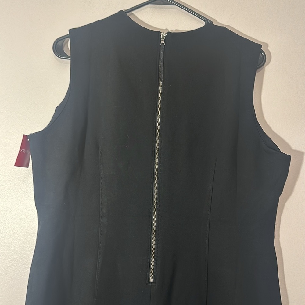 Spanx XL Dress Perfect Fitted Dress in Classic Black Sleeveless Sheath NWT - Picture 6 of 9